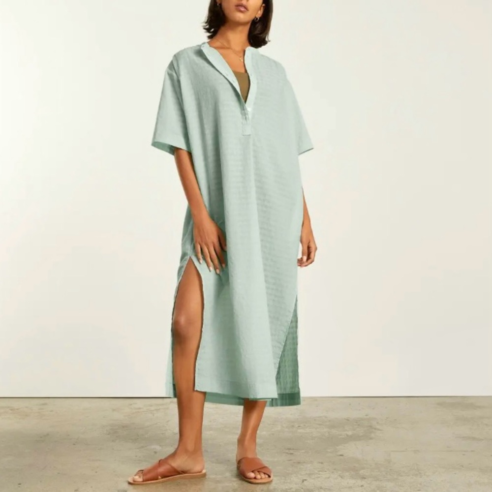 NWT Everlane cotton caftan maxi dress. 💚